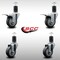 Service Caster 3.5'' SS Thermoplastic Rubber Swivel 1-5/8'' Expanding Stem Caster Set 2 Total Lock Brakes, 4PK SCC-SSEXTTL20S3514-TPRB-2-S-2-158 - alternate 5
